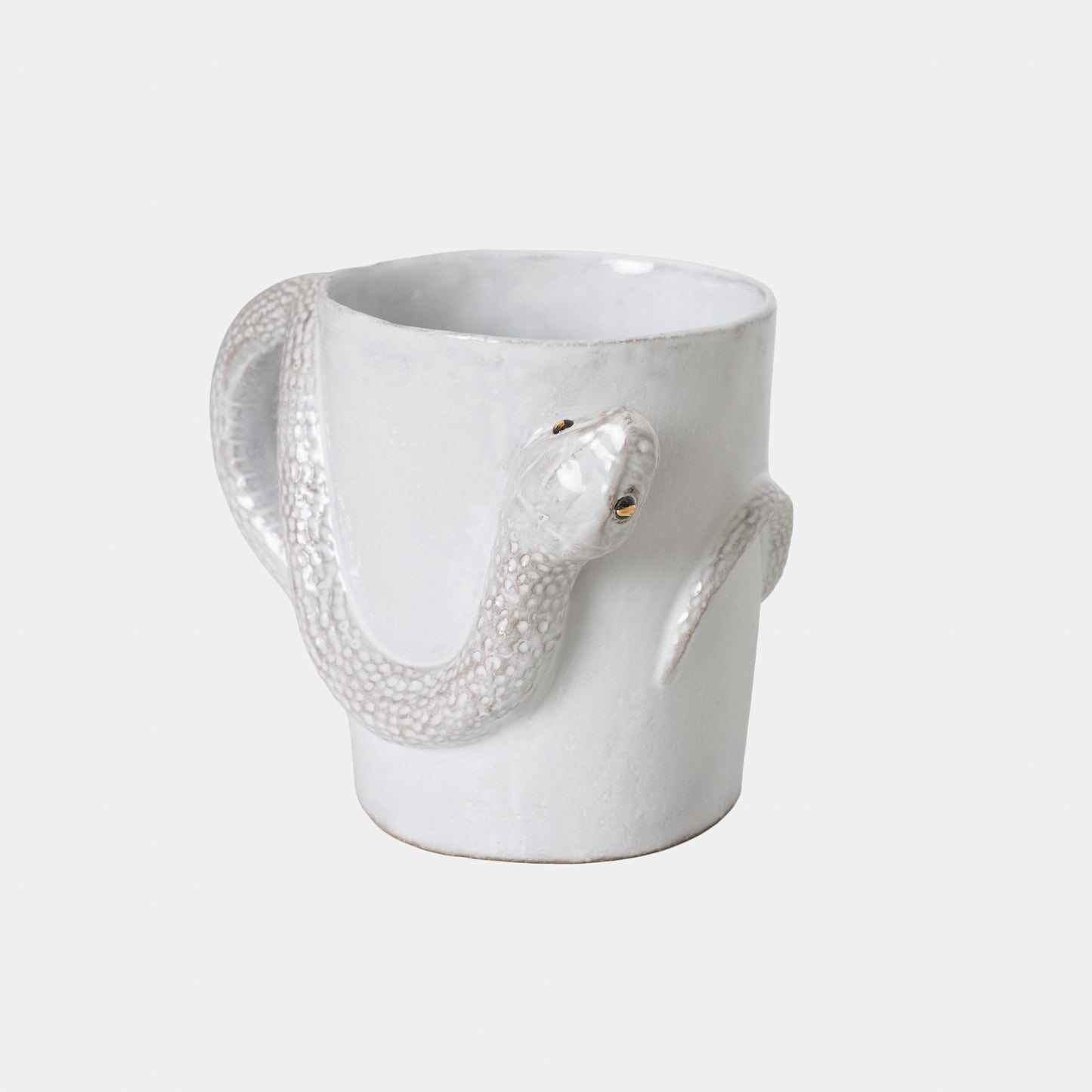 Astier de Villate Snake Cup with Golden and Black Eyes