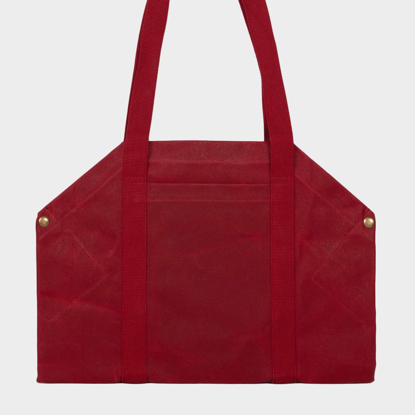 Gardenheir Waxed Canvas Origami Harvesting Trug/Tote in Red