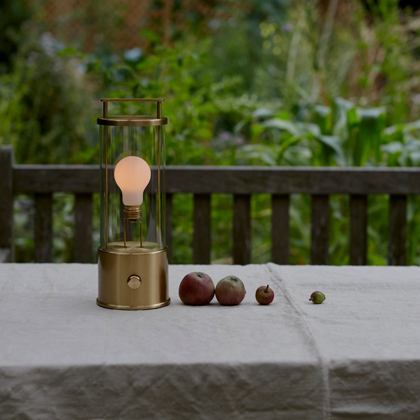 The Muse 2.0 Portable Lantern in Solid Brass