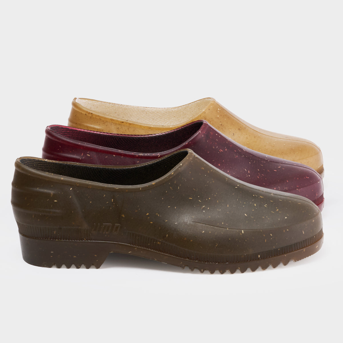 French Recycled Hemp Garden Clogs in Jam