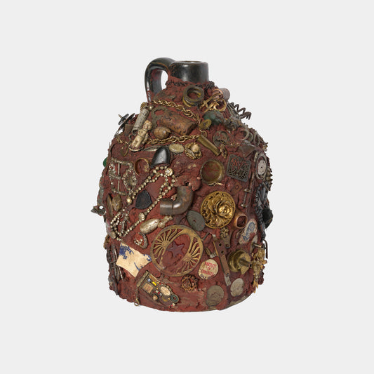 Antique Folk Art Memory Jug