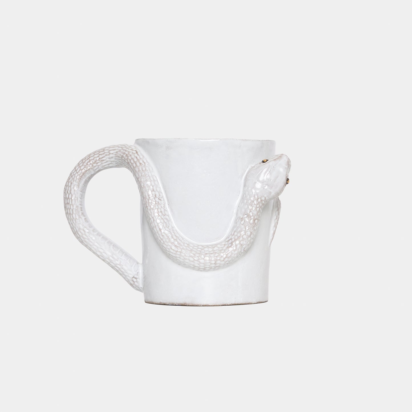 Astier de Villate Snake Cup with Golden and Black Eyes