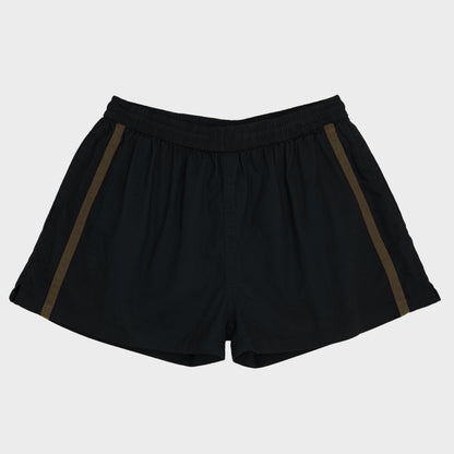 Le Laboureur French Cotton Easy Short in Black