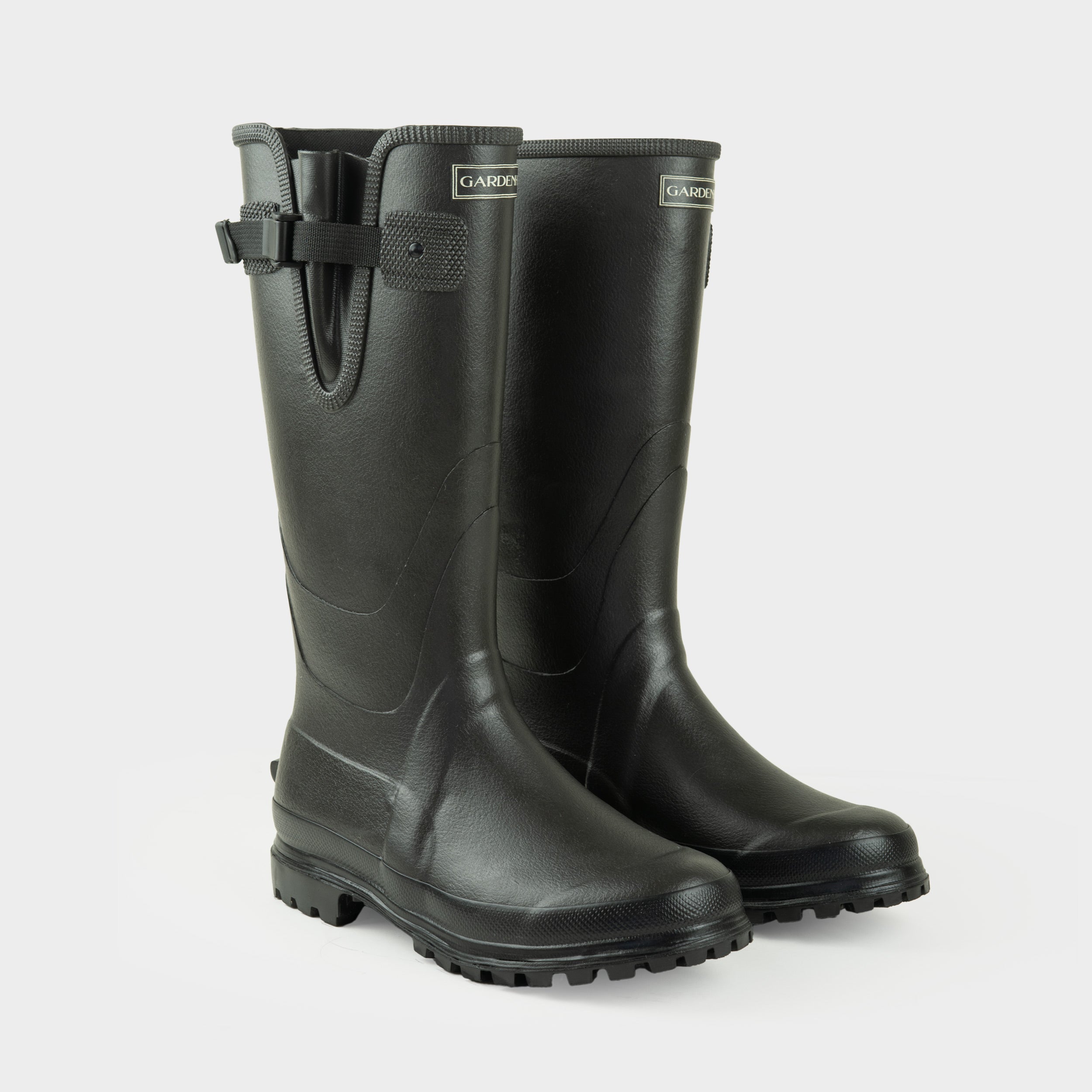 Tall Rubber Garden Boot in Black