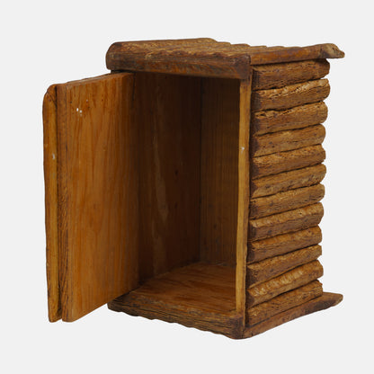 Antique Folk Tramp Art Wood Box