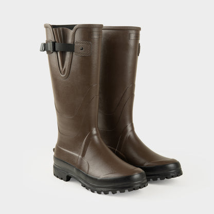 Tall Rubber Garden Boot in Brown