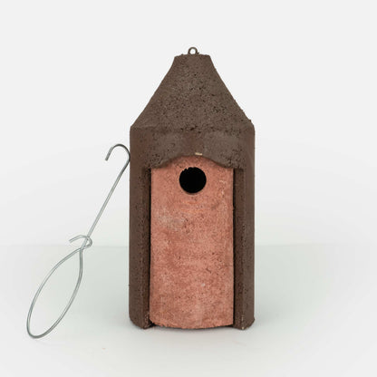 Brutalist Birdhouse- Suspended Cone- 1.25" Entrance