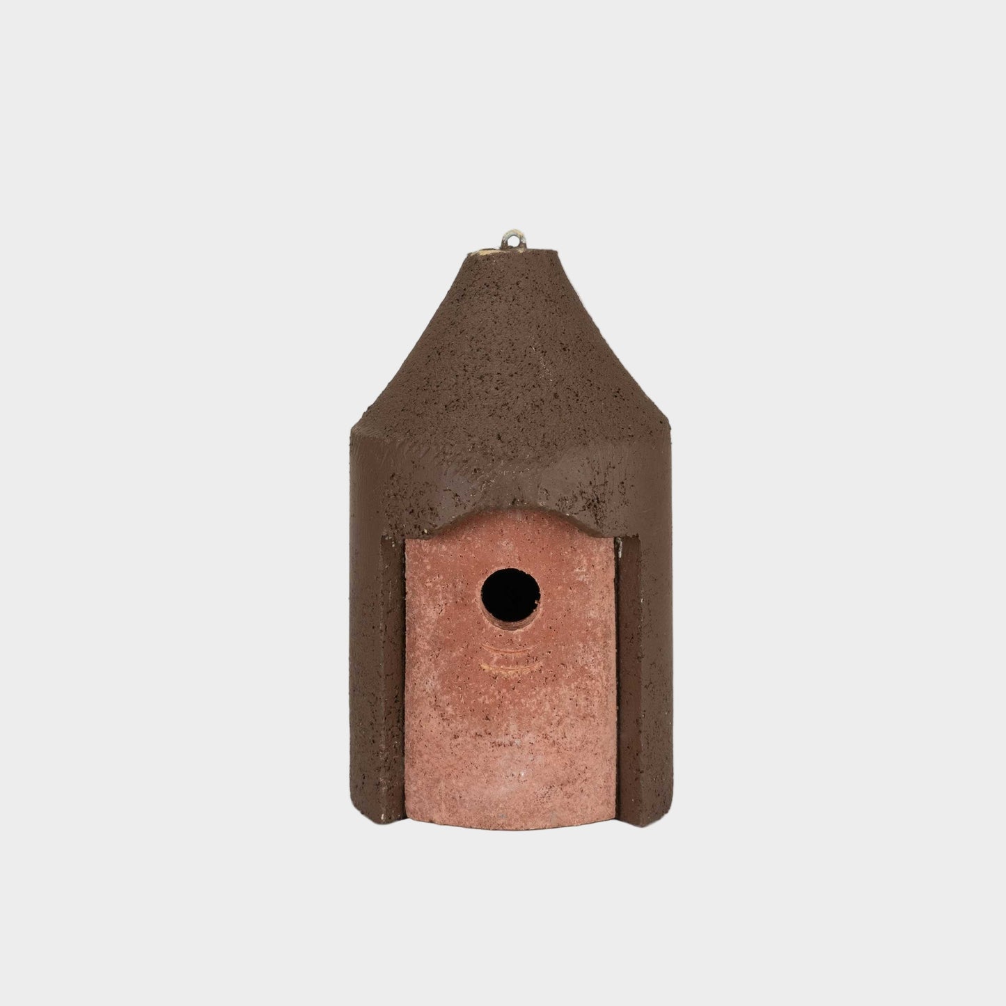 Brutalist Birdhouse- Suspended Cone- 1" Entrance