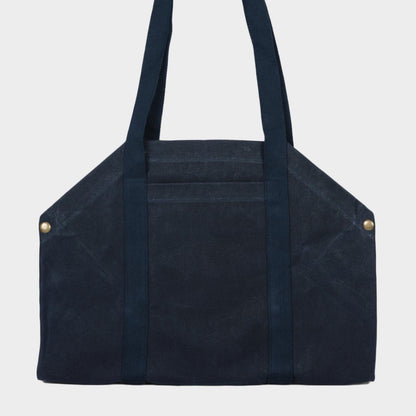 Gardenheir Waxed Canvas Origami Harvesting Trug/Tote in Navy