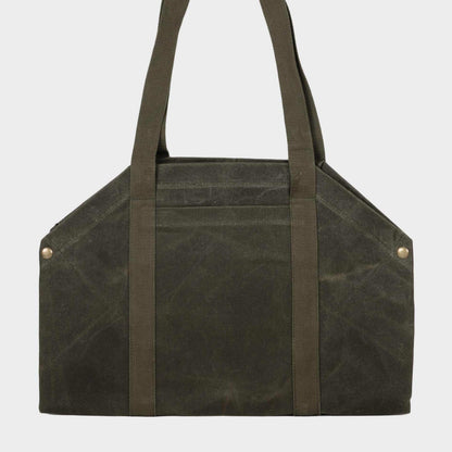 Gardenheir Waxed Canvas Origami Harvesting Trug/Tote in Olive