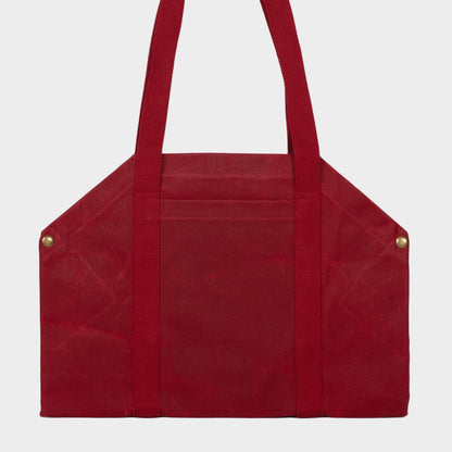 Gardenheir Waxed Canvas Origami Harvesting Trug/Tote in Red