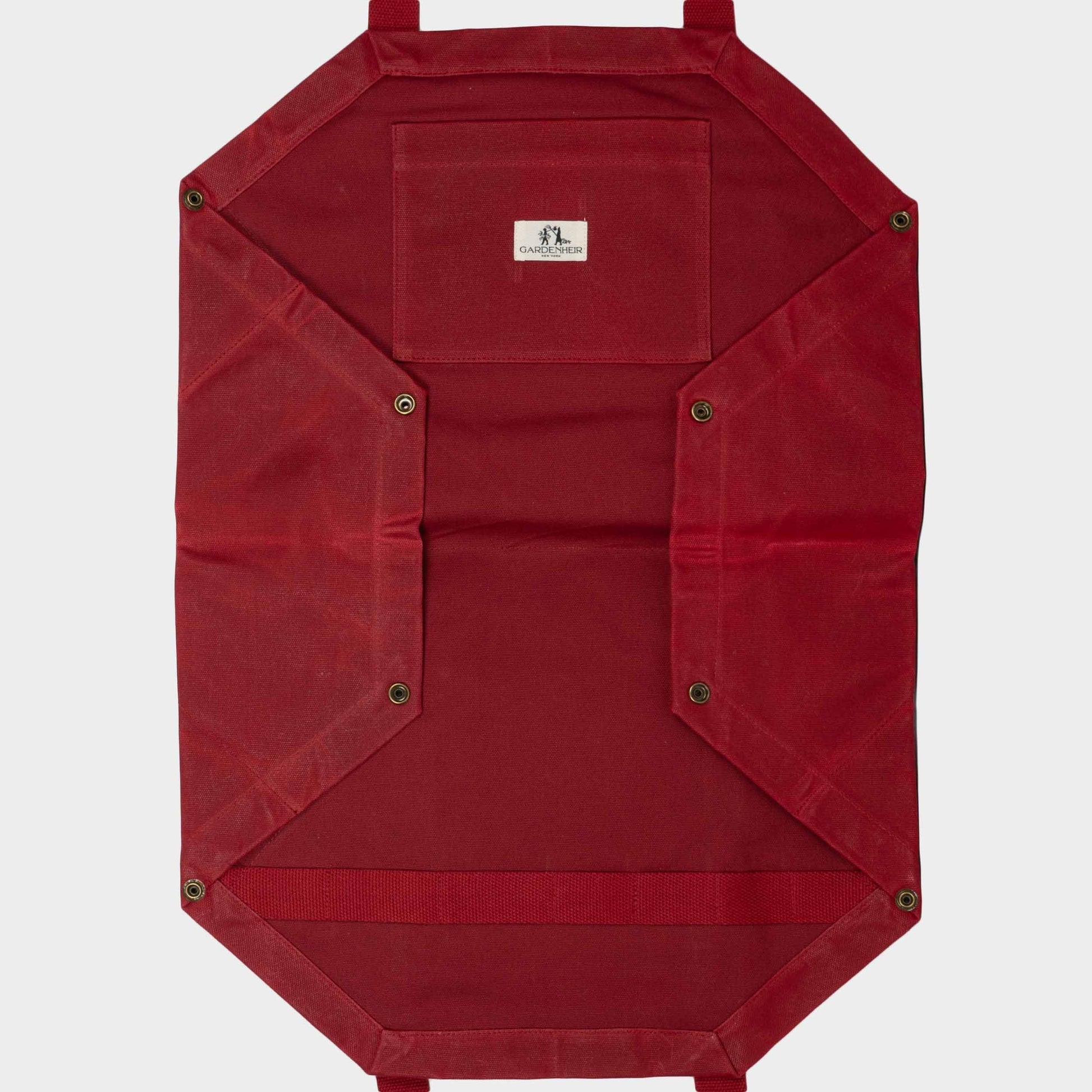 Gardenheir Waxed Canvas Origami Harvesting Trug/Tote in Red