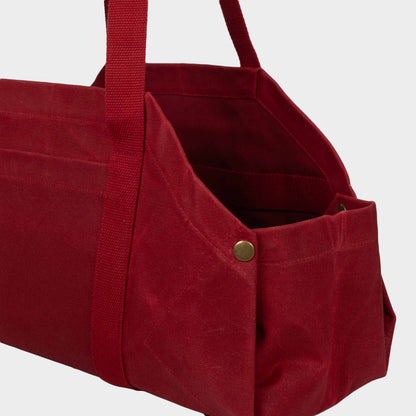 Gardenheir Waxed Canvas Origami Harvesting Trug/Tote in Red