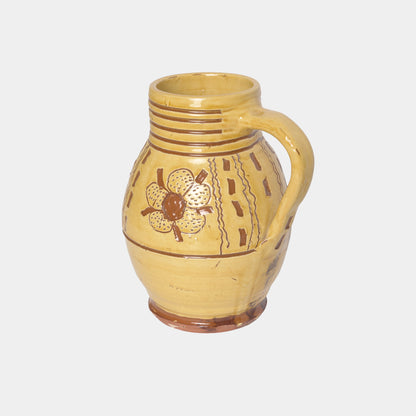 Vintage Ceramic Sgraffito Pitcher