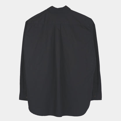 Japanese Typewriter Cotton Gardening Chemise in Black