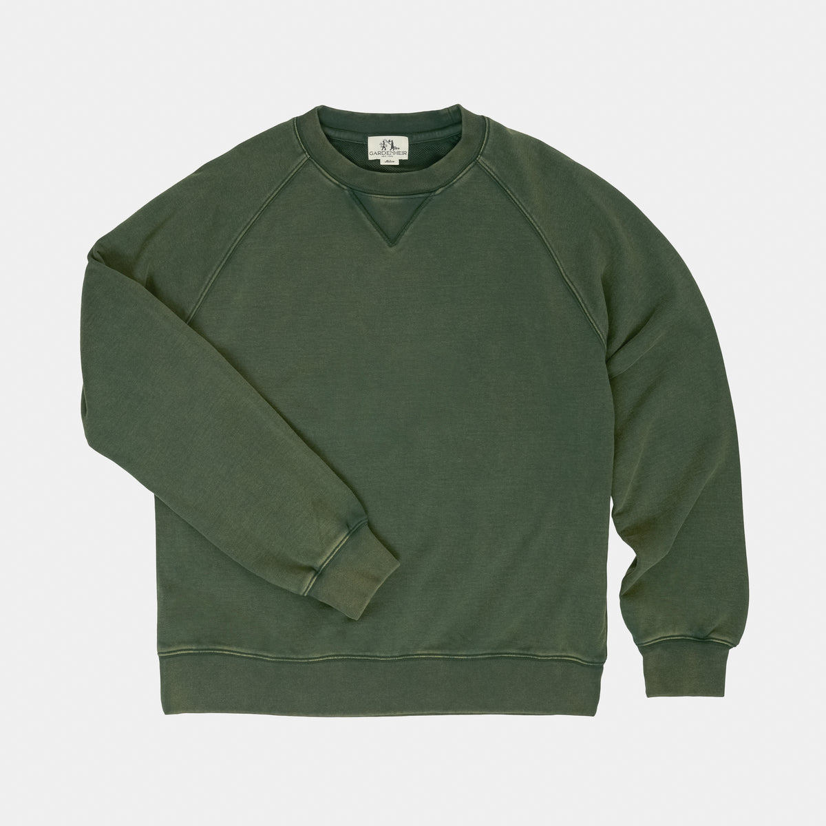 Classic Crewneck Sweatshirt in Stonewashed Forest