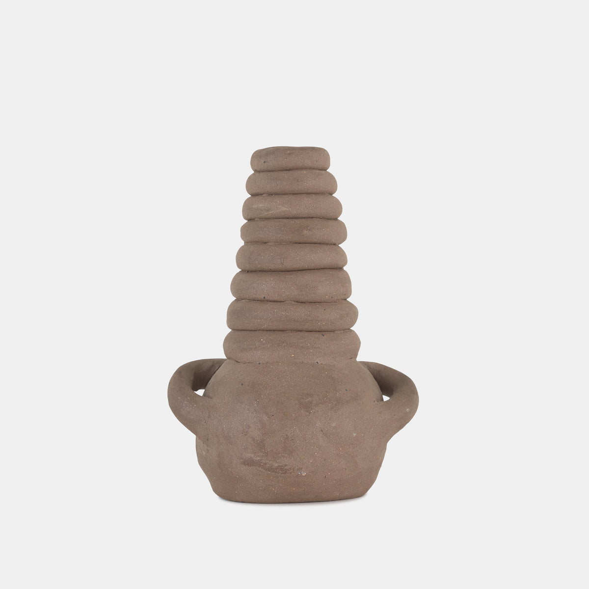 Vintage Clay Coil Vase