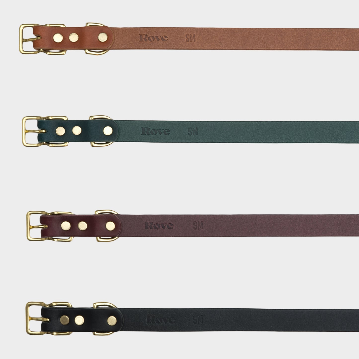 Italian Leather Dog Collar