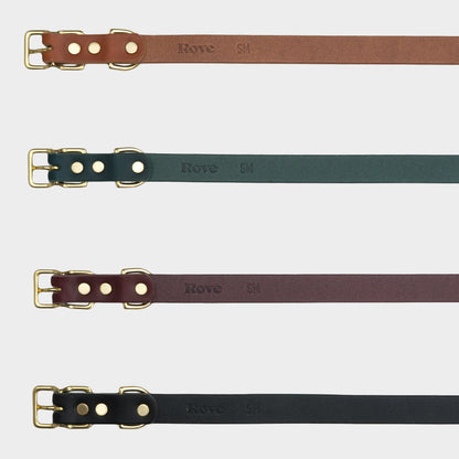 Italian Leather Dog Collar