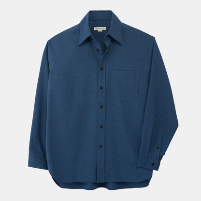 Houndstooth Gardening Chemise in Indigo