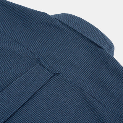 Houndstooth Gardening Chemise in Indigo