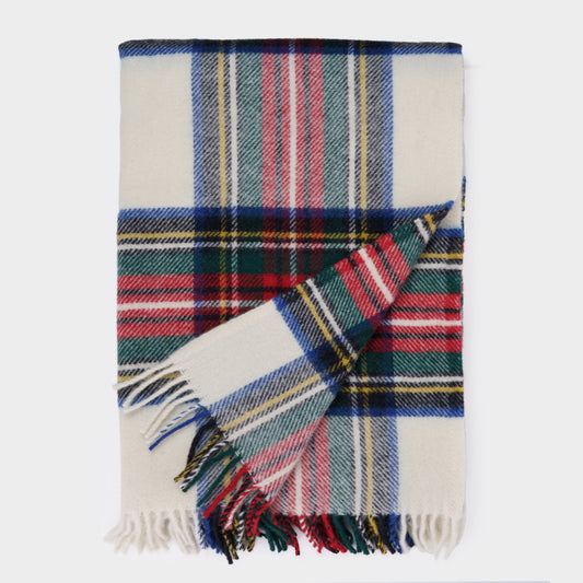 British New Wool Fringed Throw - Dress Stewart