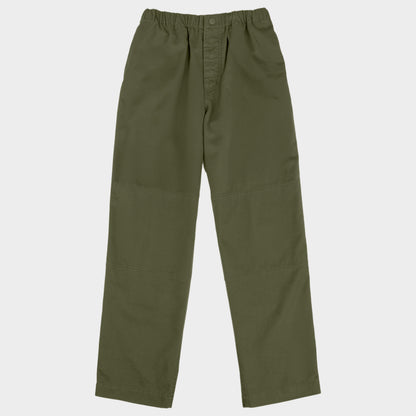 Washed Cotton Twill Easy Gardening Pant in Olive