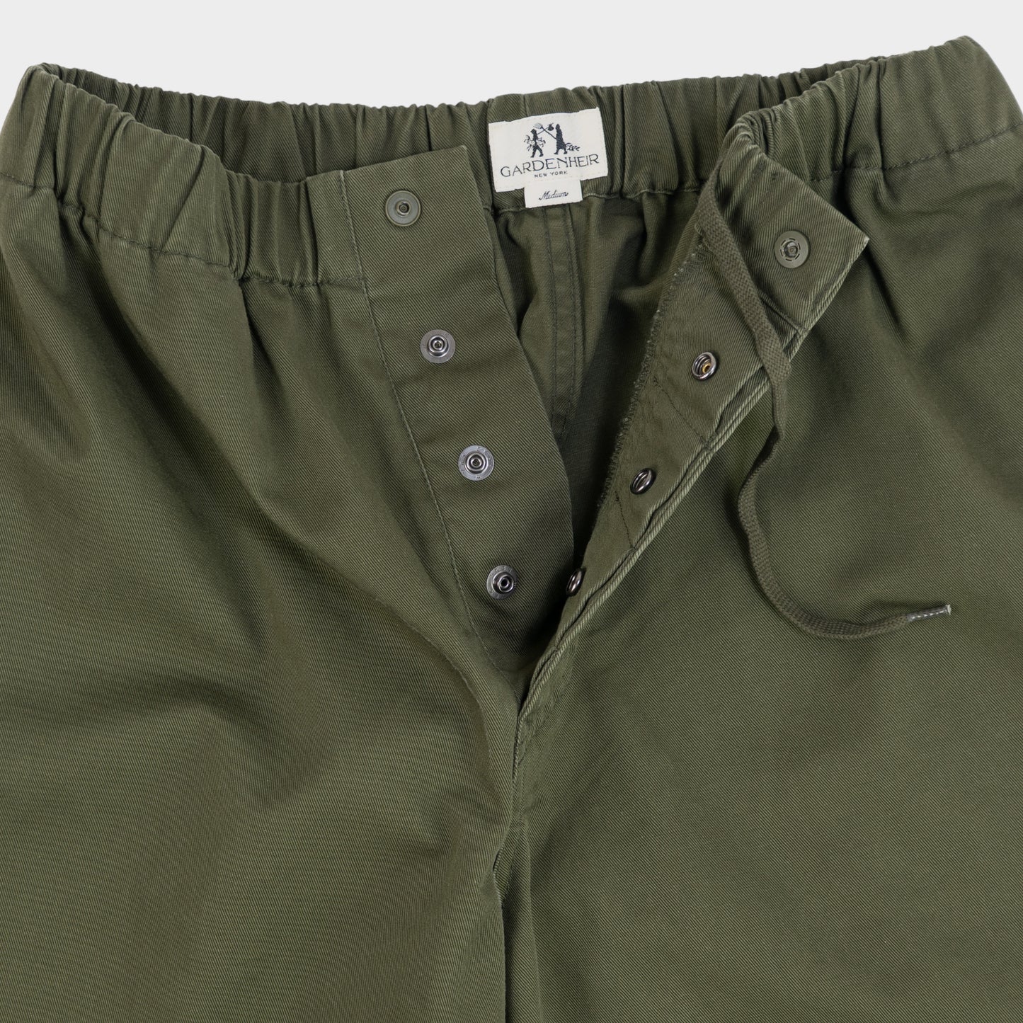Washed Cotton Twill Easy Gardening Pant in Olive