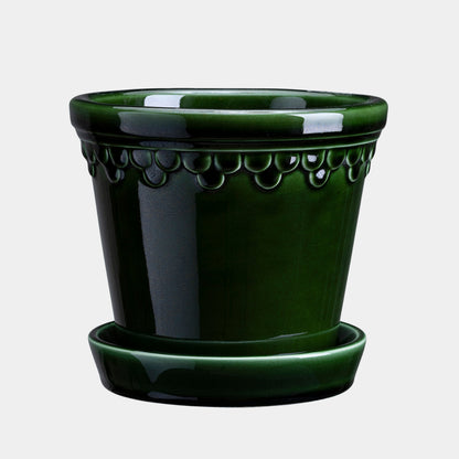 Bergs Potter Københavner Glazed Pot & Saucer