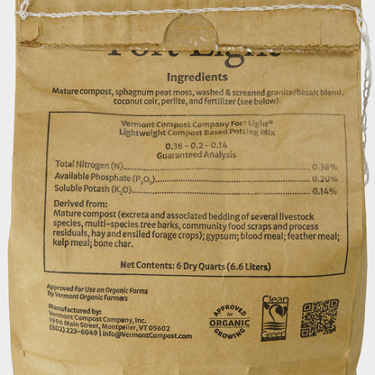 Vermont Compost Company Fort Light Potting Soil