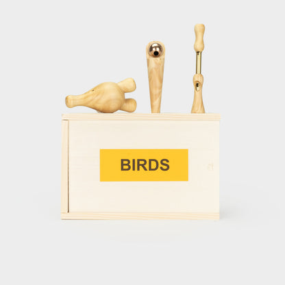 Handmade Wooden Bird Calls - Country Garden Trio
