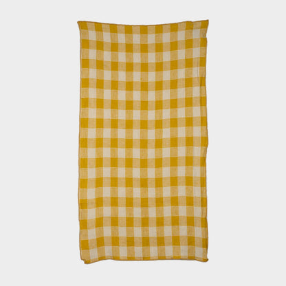 French Linen Kitchen Towel in Gingham