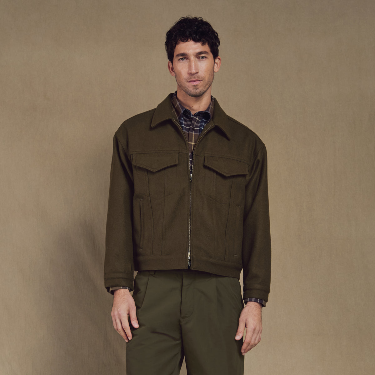 Wool Ranger Jacket in Drab Olive