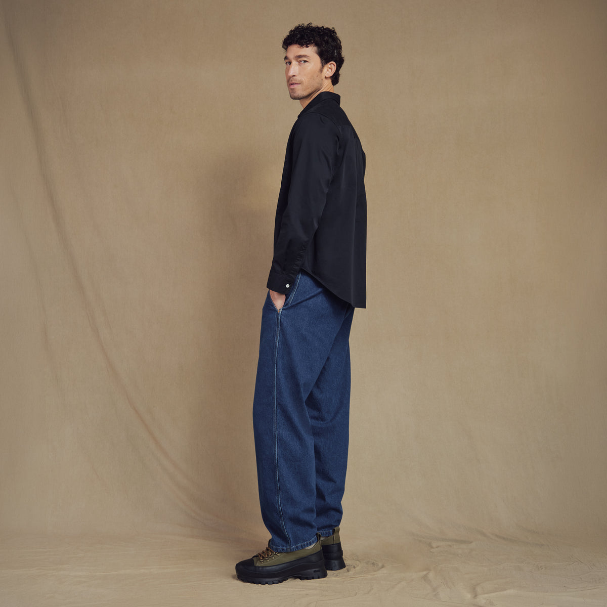Cotton Classic Work Shirt in Midnight