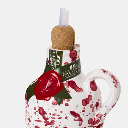 Italian Extra Virgin Olive Oil in Hand Painted Ceramic Jar