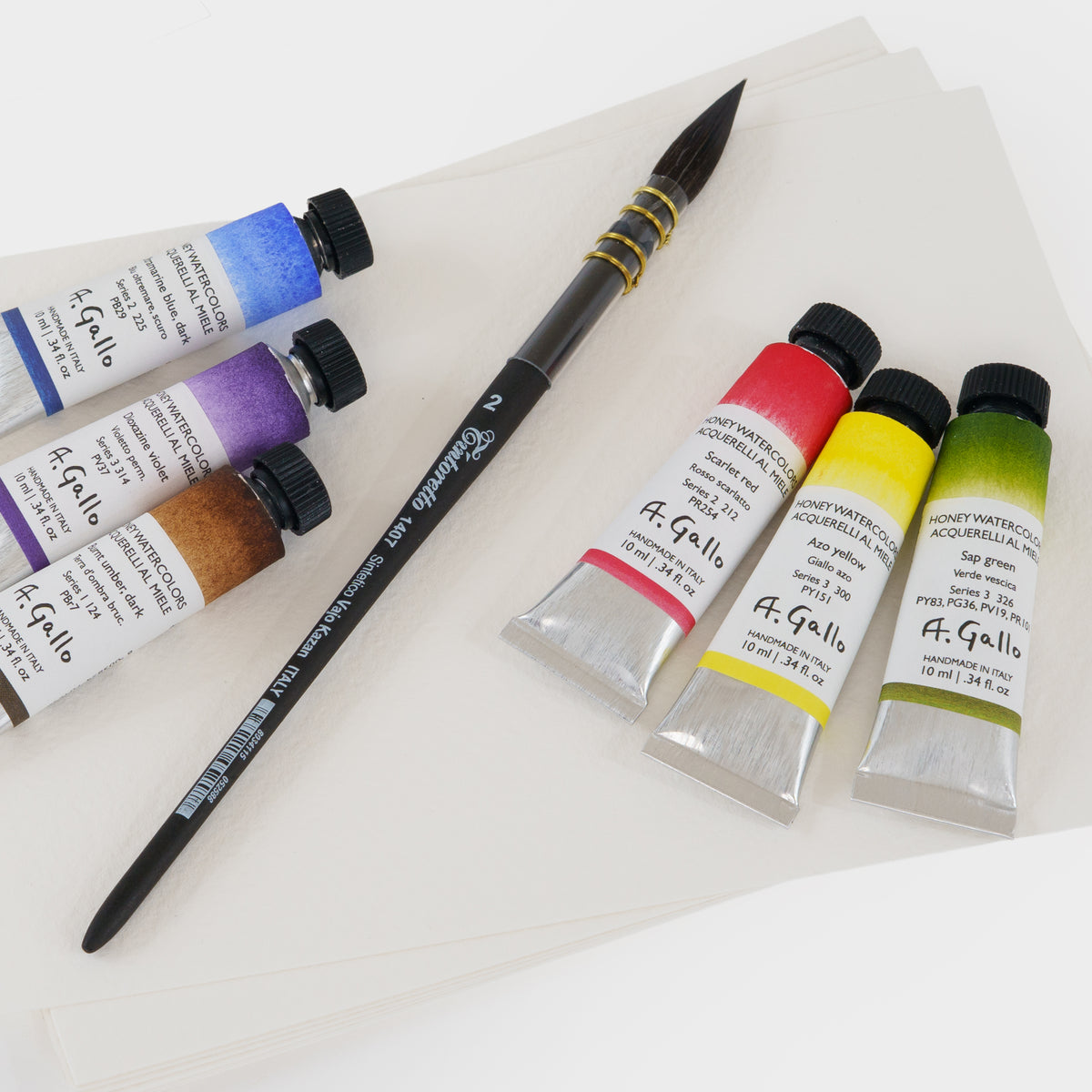 A. Gallo x Gardenheir Terra Botanica Watercolor Tube Set x 6 colors