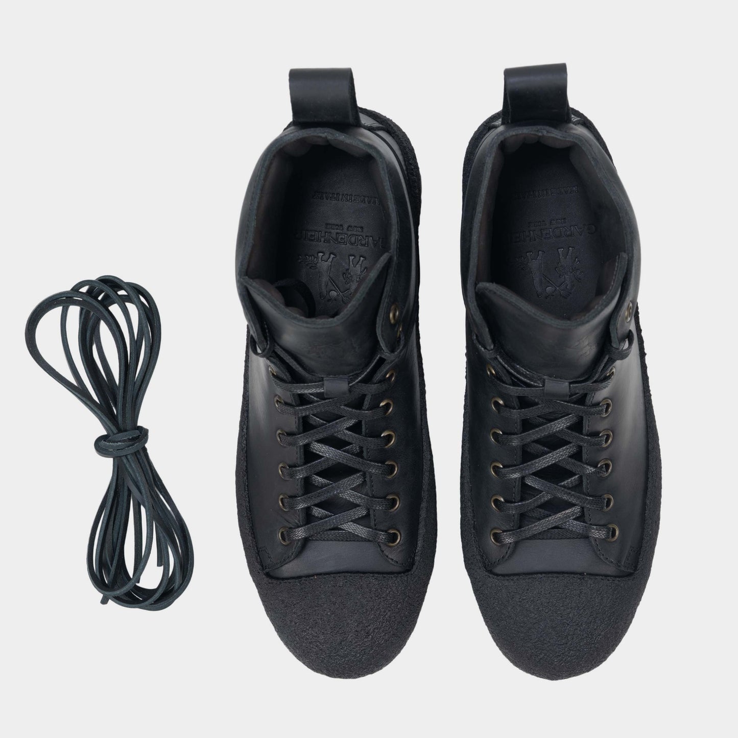 Calfskin Gardening Boots in Black