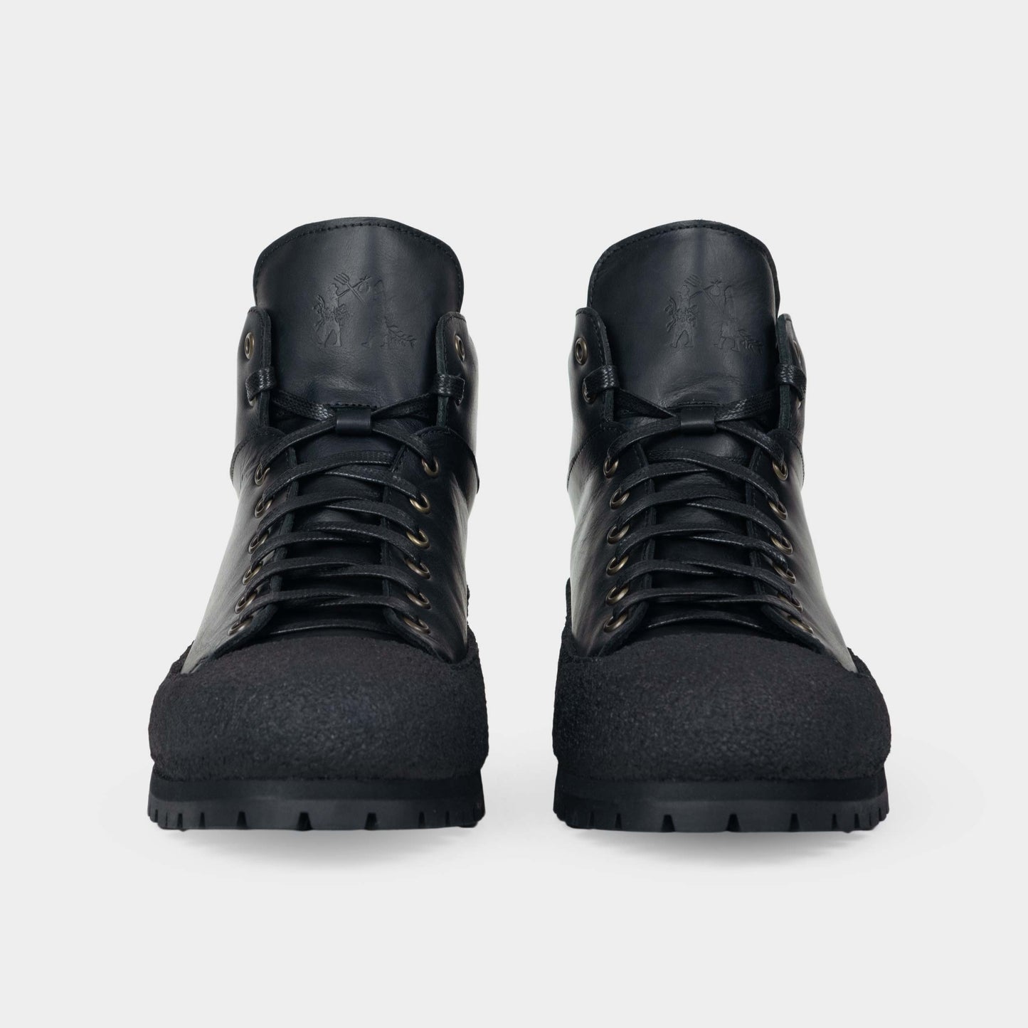 Calfskin Gardening Boots in Black