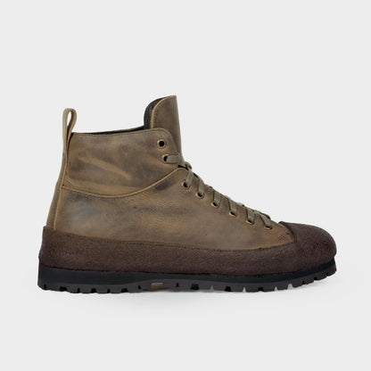 Calfskin Gardening Boots in Olive