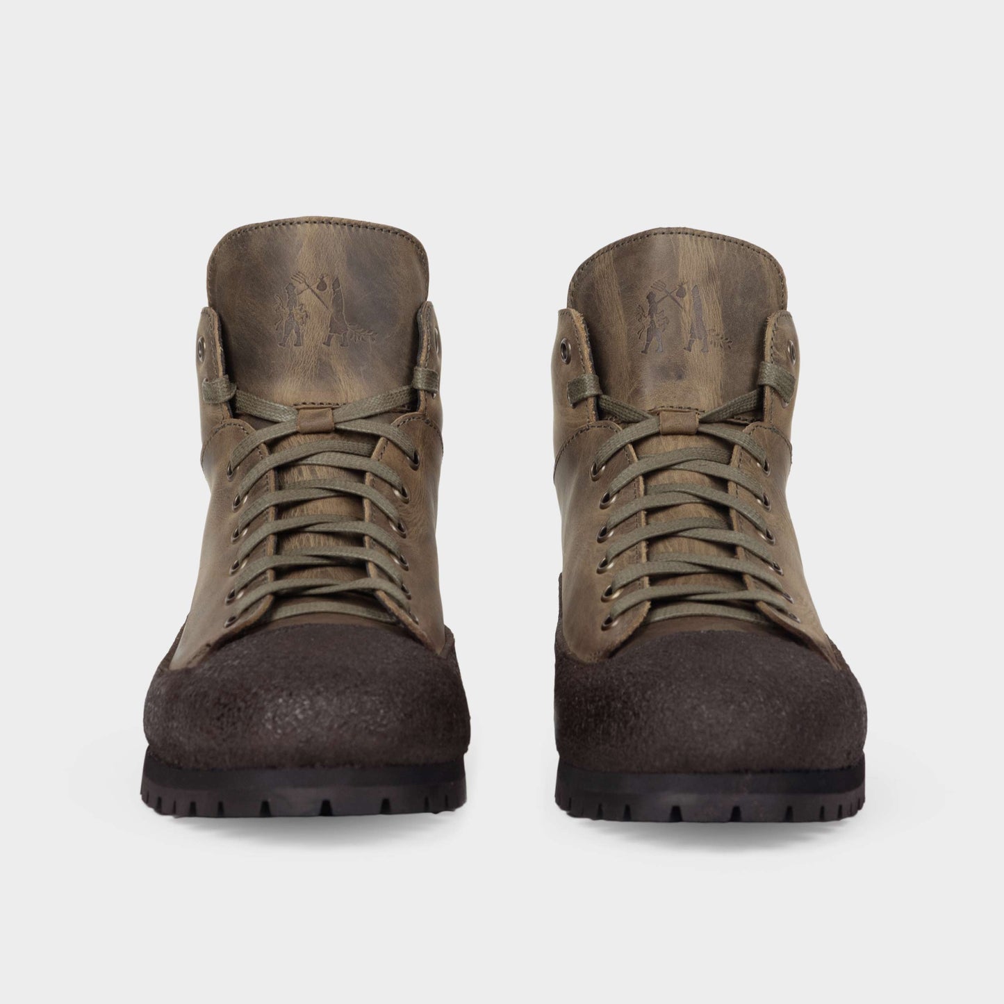 Calfskin Gardening Boots in Olive