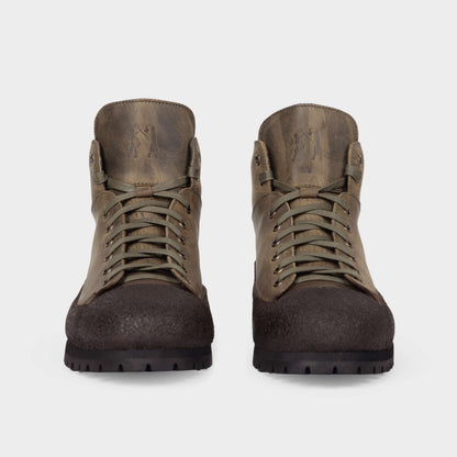Calfskin Gardening Boots in Olive