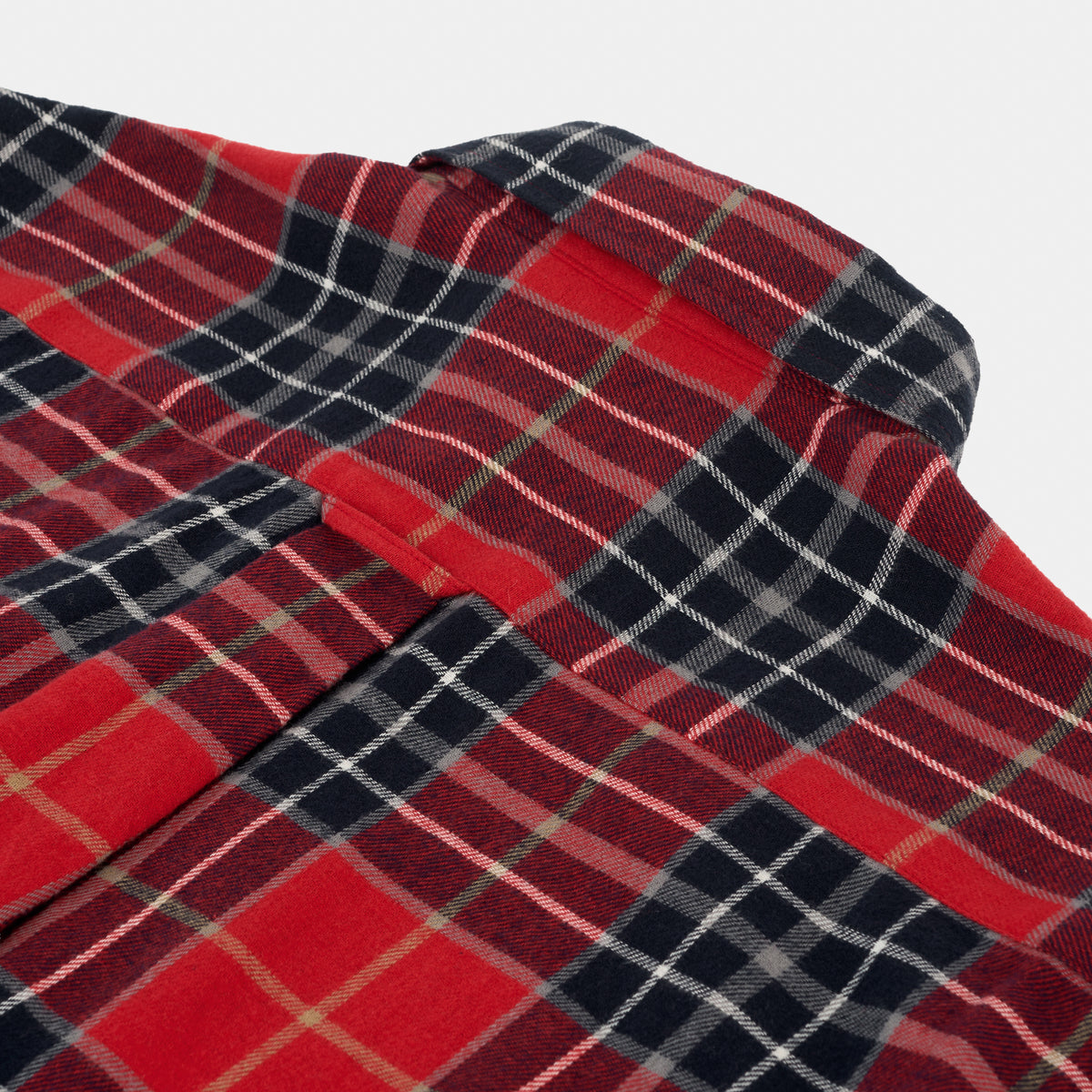 Organic Cotton Flannel Gardening Chemise in Red Plaid
