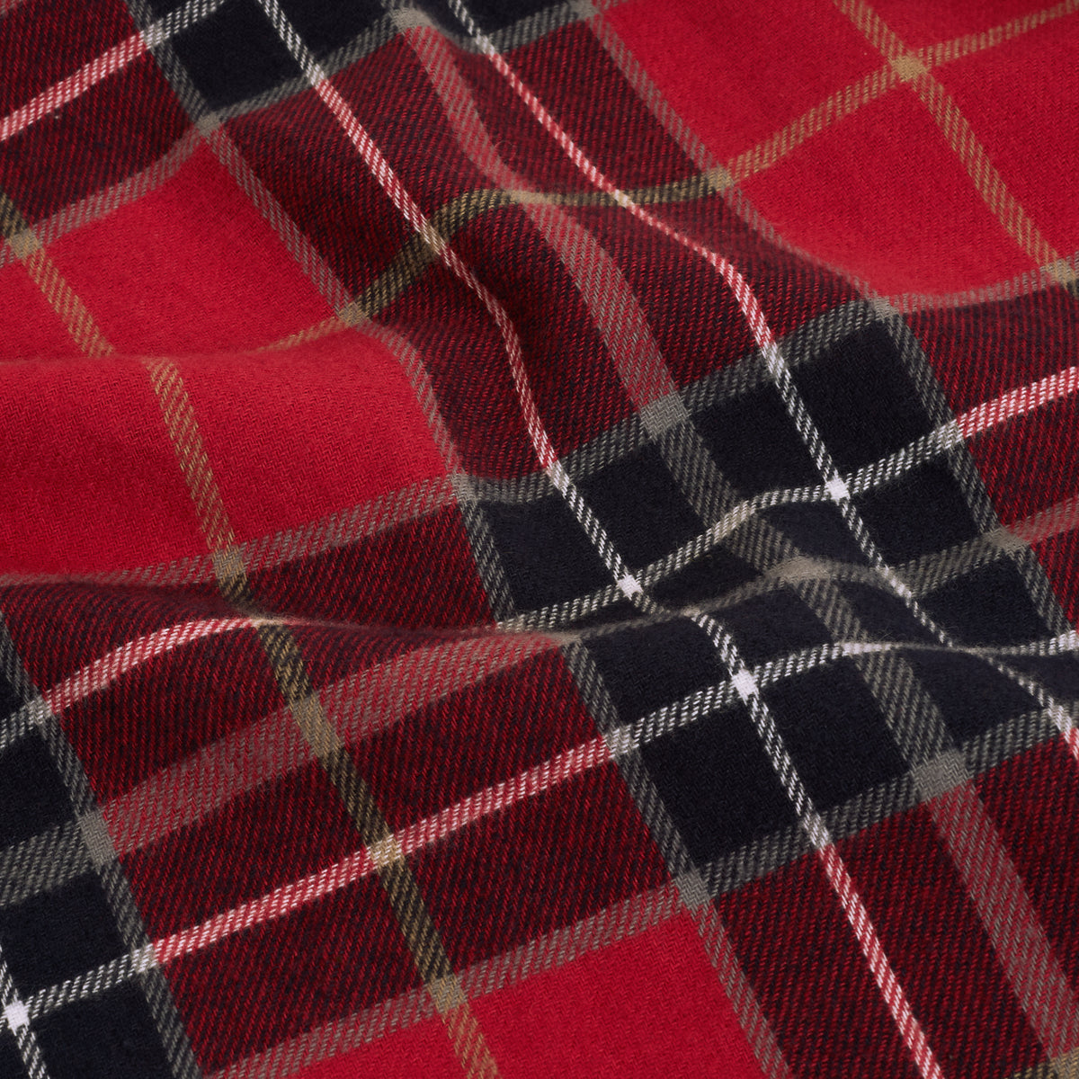 Organic Cotton Flannel Gardening Chemise in Red Plaid