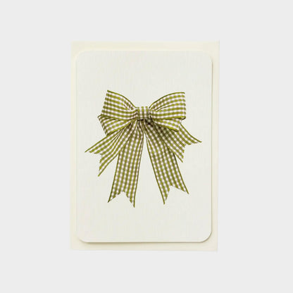 Gingham Bow Greeting Cards Set of 6