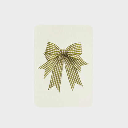 Gingham Bow Greeting Cards Set of 6