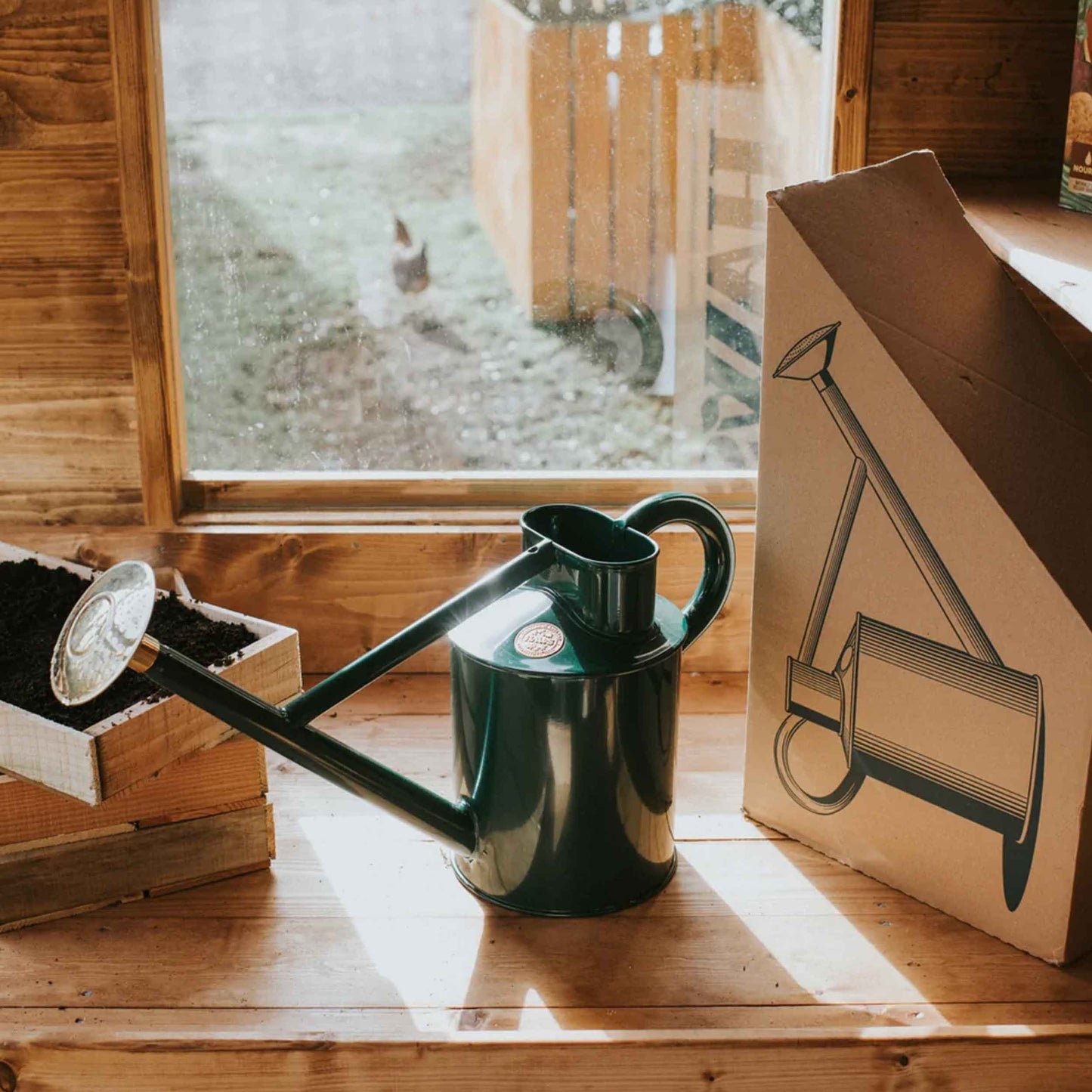 Haws England 1 Gallon Watering Can in Green