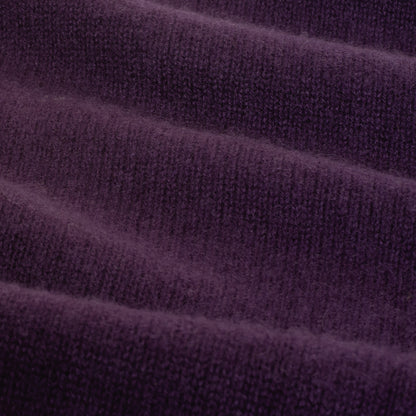 Himalayan Cashmere Rugby Sweater in Aubergine