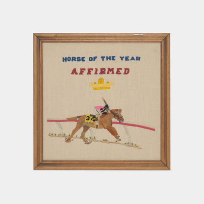 Vintage "Horse of the Year" Needlepoint