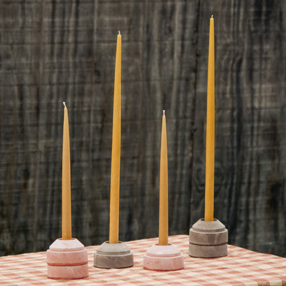 Extra Tall Taper Beeswax Candles - Set of 2