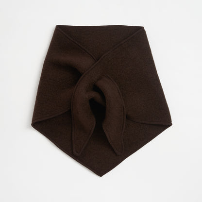 Irish Boiled Wool Triangle Scarf